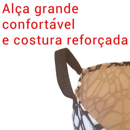 Imagem de Cesto Roupa Suja Organizador Dobrável Banheiro Lavanderia