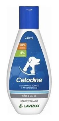 Imagem de Cetodine Shampoo Antifúngico Para Cães E Gatos Lavizoo 240ml