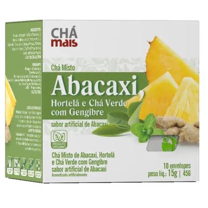 Imagem de Chá de Abacaxi Chá Verde Hortelã e Gengibre Cx. 10 sachês