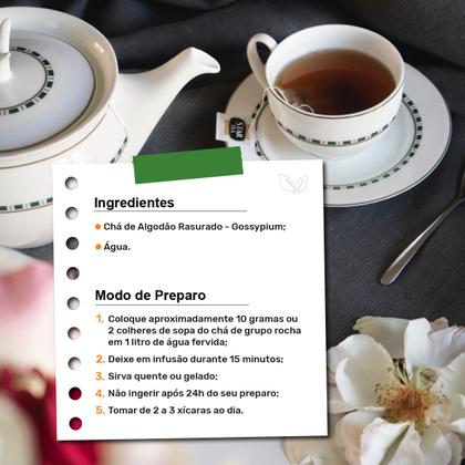 Imagem de Chá de Algodão Rasurado - Gossypium - 100g