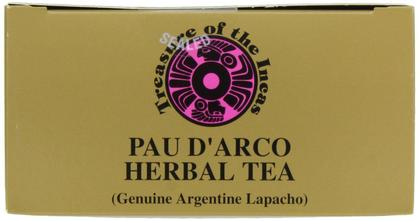 Imagem de Chá de ervas Hobe Labs Treasure of the Incas PAU D'Arco 54 sacos
