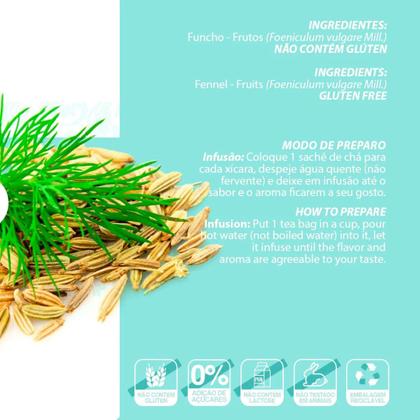 Imagem de Chá de Funcho Vegano Cx. com 10 Sachês Kit 10