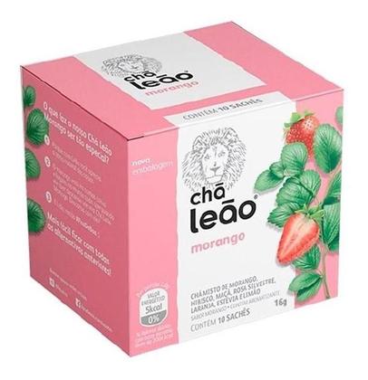 Imagem de Chá De Morango Com 10 Saquinhos -kit 2 Caixas - Leão 