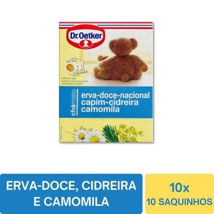 Imagem de Chá Dr.Oetker Erva Doce Capim Cidreira e Camomila 10 caixas