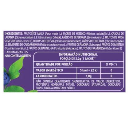 Imagem de Chá Leão Amora, Mirtilo E Baunilha Sachês - 10 Unidades