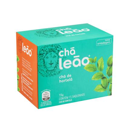 Imagem de Chá Leão De Hortelã Com 15 Saquinhos Kit 20