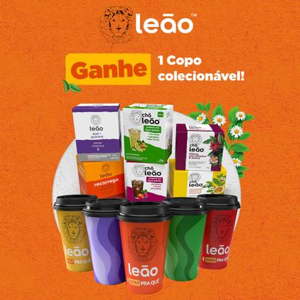 Imagem de Chá Maça E Canela Com 10 Saquinhos - Leão Kit 10