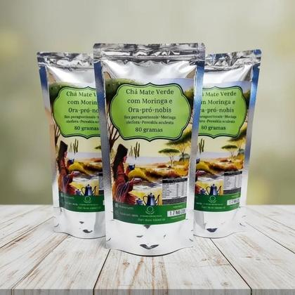 Imagem de Chá Mate Verde Com Ervas Naturais 80g  Blend Energizante Nomady