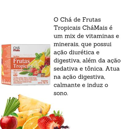 Imagem de Chá Misto Frutas Tropicais Chá Mais 10 Envelopes ClinicMais