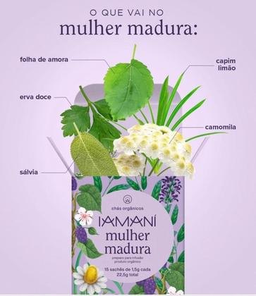 Imagem de Chá Orgânico Mulher Madura - 15 Sachês - Iamaní