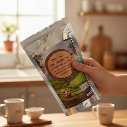 Imagem de Chá Preto Com Gengibre E Pimenta da Jamaica 80g Nomady