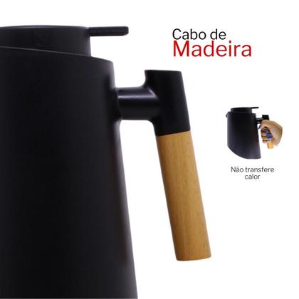 Imagem de Chá Revigorante: Garrafa Térmica com Termômetro Integrado 1L