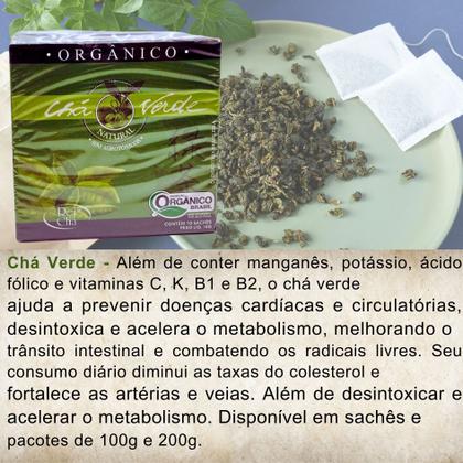 Imagem de CHÁ VERDE Camélia Sinensis 10 sachês orgânico Campo verde