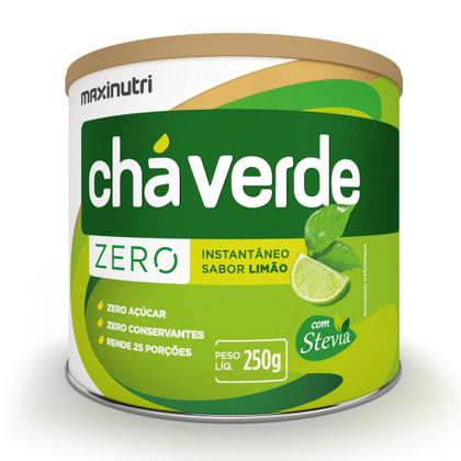 Imagem de Chá Verde Solúvel Zero Calorias Limão Lata 250g Maxinutri