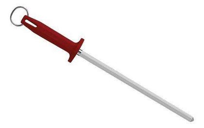 Imagem de Chaira Haste Estriada 30cm 12 Pol. Cabo Vermelho BKR407-12 - Starrett