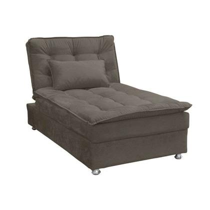 Chaise Lara Veludo Marrom - Mobly Imagem de Chaise Lara Veludo Marrom