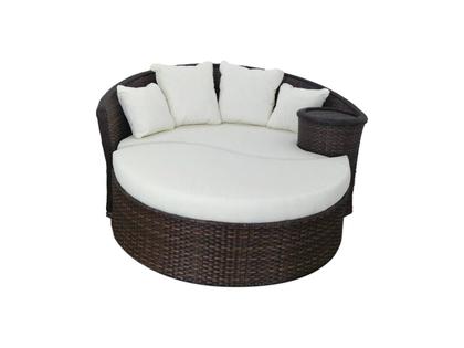 Imagem de Chaise modular formato folha com mesa lateral- Fibra sintética - Alumínio - Acquablock