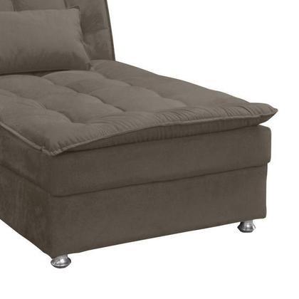 Imagem de Chaise Morgana Veludo Marrom