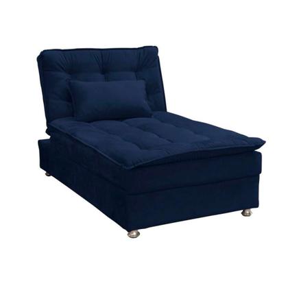 Chaise Patricia Veludo Azul - Mobly Imagem de Chaise Patricia Veludo Azul