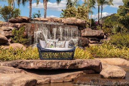 Imagem de Chaise Sofa Redondo Para Area Externa Piscina Jardim Sala