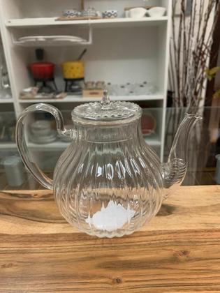 Imagem de Chaleira Canelada de Vidro Transparente 700ml