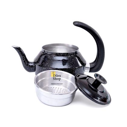 Imagem de Chaleira Com Infusor Ferver Agua Chá Café Leite Alumínio