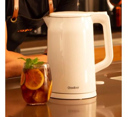 Imagem de Chaleira Elétrica 1,7l Gaabor 1500w Aço Inox E Cabo Retrátil Cor Branco