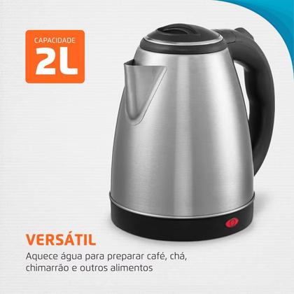 Imagem de Chaleira Elétrica 1,8 Litros Portátil Ideal Para Cozinha Presente Para Casa Alta Qualidade Exclusiva