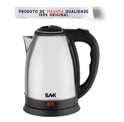 Imagem de Chaleira Elétrica Aço Inox Café Bule 1,8 Litros Pretos