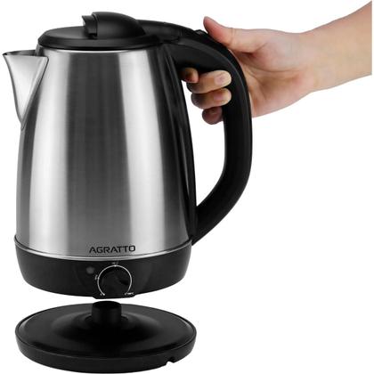 Imagem de Chaleira Elétrica Agratto Aroma 2,2 Litros INOX 127V