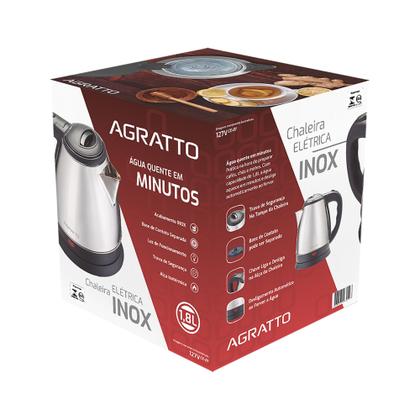 Imagem de Chaleira elétrica Agratto inox 1.8L