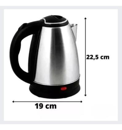 Imagem de Chaleira Eletrica Bak 1,8l Inox Resistente 100 Oc Premium-110V-BAK-Preto