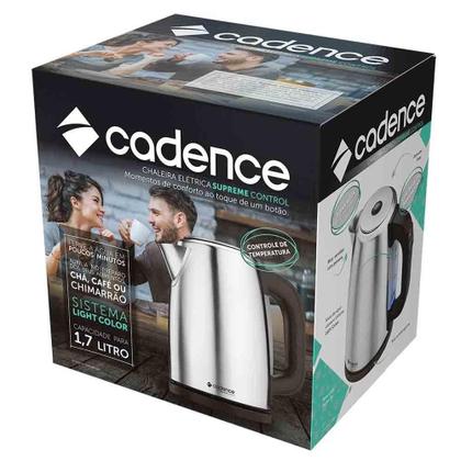 Imagem de Chaleira Elétrica Cadence 1,7L Aço Inox 127V CEL505-127