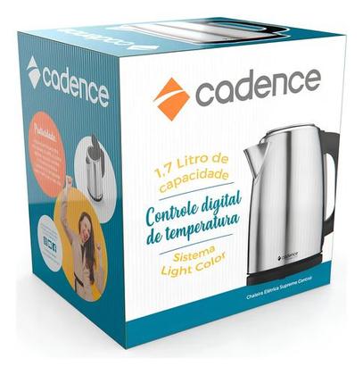 Imagem de Chaleira Elétrica Cadence Inox Control 1,8 Litros Cel850 - 127v