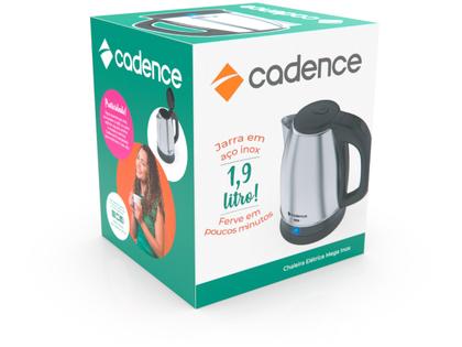 Imagem de Chaleira Elétrica Cadence Mega Inox 1,9L 220V