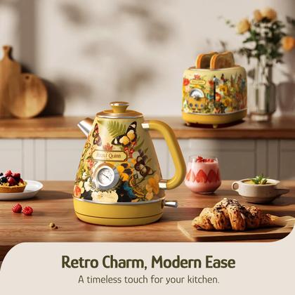 Chaleira Elétrica Hazel Quinn Retro 1.7L 1200W Aço Inoxidável