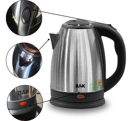 Imagem de Chaleira Elétrica Jarra Bule Aço Inox Café Chá 1.8l 1100W 127V