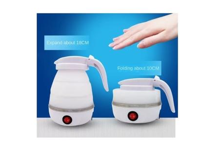 Imagem de Chaleira Elétrica Jarra Dobrável De Silicone 600ml Portátil