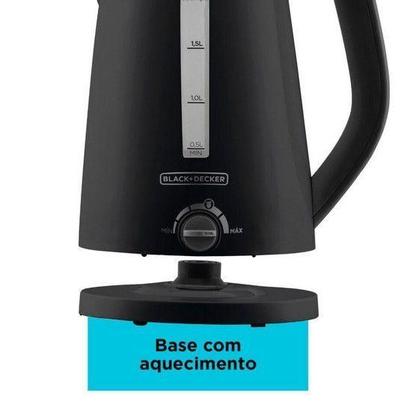 Imagem de Chaleira Elétrica Jarra Garrafa Bule K2200 Black Decker Preta 2 Litros Com Seletor de Temperatura