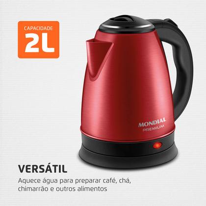 Imagem de Chaleira Elétrica Mondial Pratic Inox CE-06-R