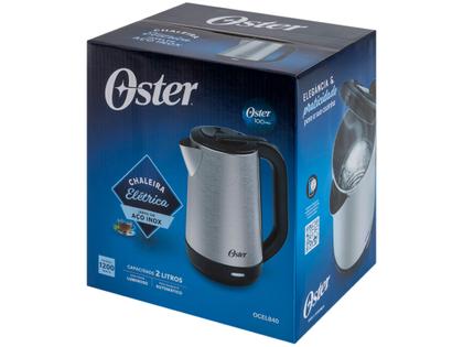 Imagem de Chaleira Elétrica Oster OCEL840 Inox e Preto 2L