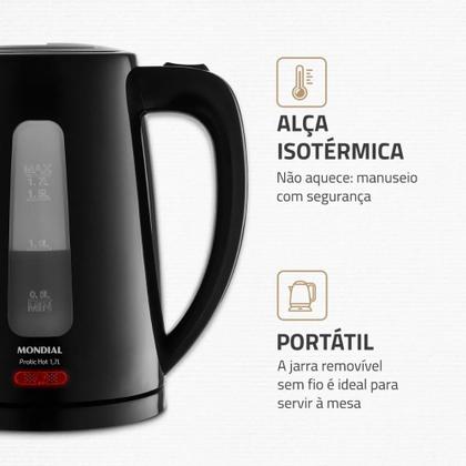Imagem de Chaleira Elétrica Pratic Hot Mondial 1,7L - CE-17