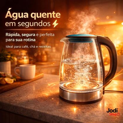 Imagem de Chaleira Elétrica Vidro 1,8L com Segurança Anti-Ressecamento 1500W