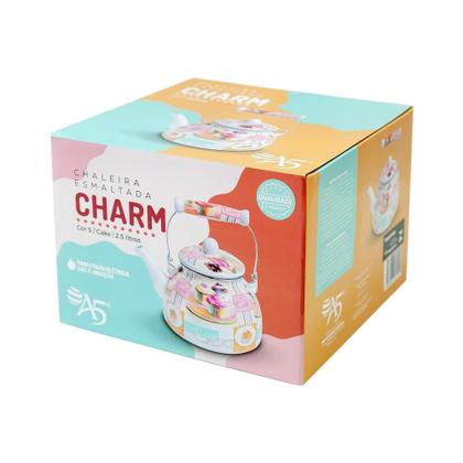 Imagem de Chaleira esmaltada charm cake 2,5 litros s/apito