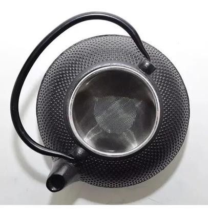 Imagem de Chaleira Ferro Fundido Com Coador Inox 1,5 Litros Preta Mta