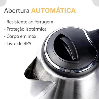 Chaleira Jarra Elétrica Portátil 1.8 Litros Aço Inox 220v Para Café Chá Linha Premium - BAK/SKYLINK/ALASKA/SMURFETT Imagem de Chaleira Jarra Elétrica Portátil 1.8 Litros Aço Inox 220v Para Café Chá Linha Premium