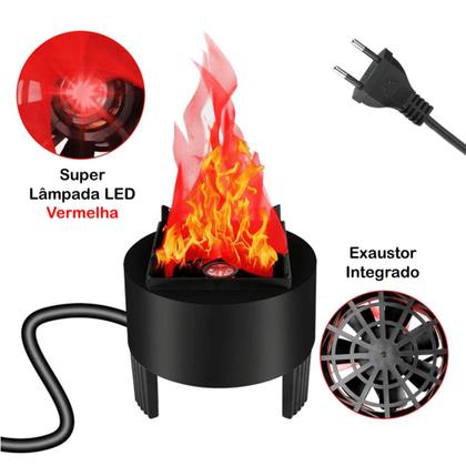 Imagem de Chama Efeito Realista Fogo Artificial Para Acampar DS9931