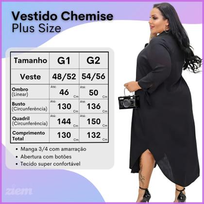 Imagem de Chamise Longo Plus Size