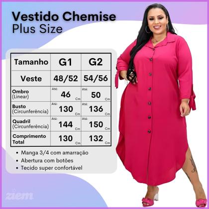 Imagem de Chamise Longo Plus Size