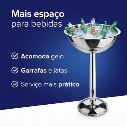 Imagem de Champagneira com pedestal 12,2l forma inox 802088